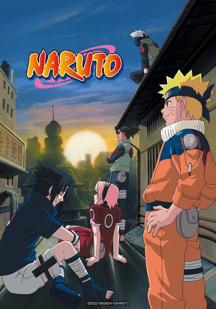 Affiche de la série animée Naruto avec son logo