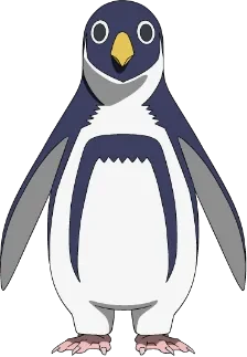 Hiroyuki, le pingouin compagnon de Fûsuke, dans Naruto × Ninku