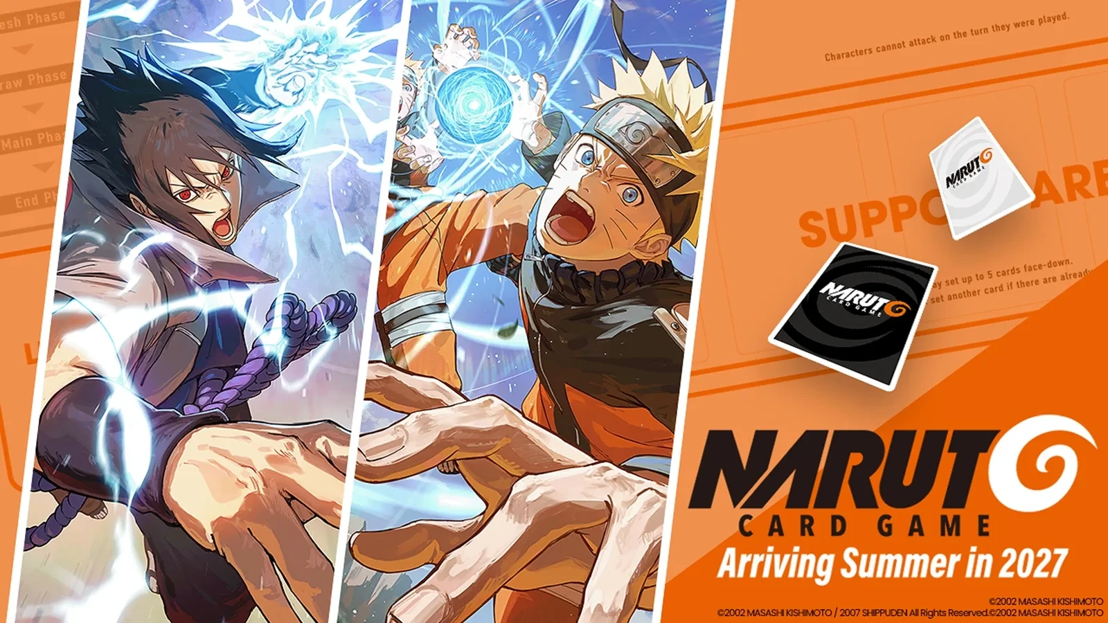 Visuel du Naruto Card Game prévu pour 2027