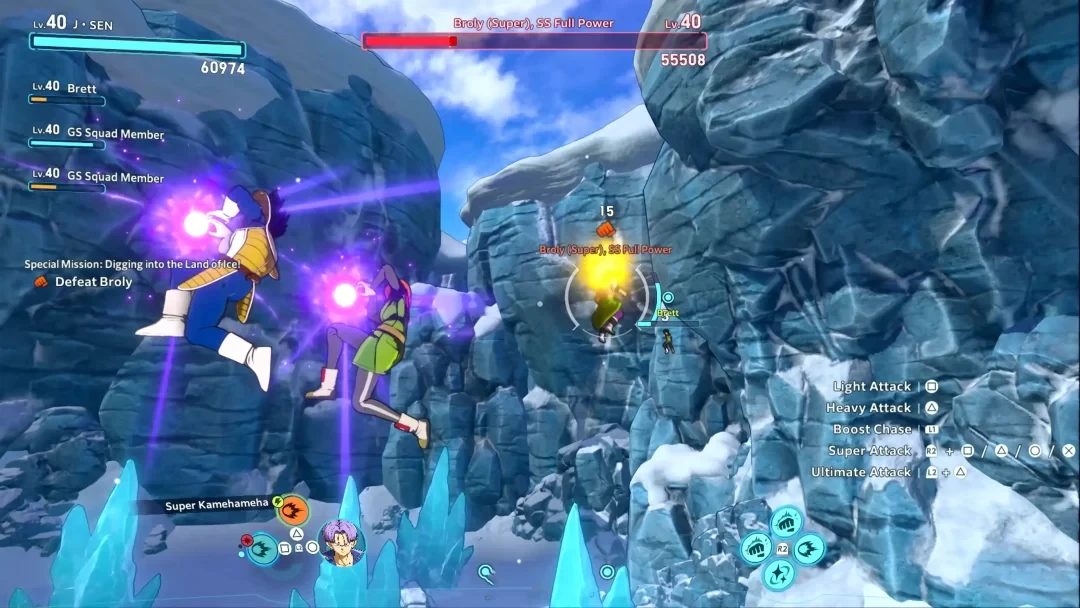 Vegeta lance un Galick Ho grâce au Soul Assist dans Dragon Ball Xenoverse 3