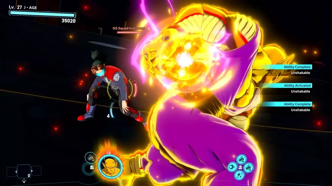 Orange Piccolo enchaîne les coups dans Dragon Ball Xenoverse 3
