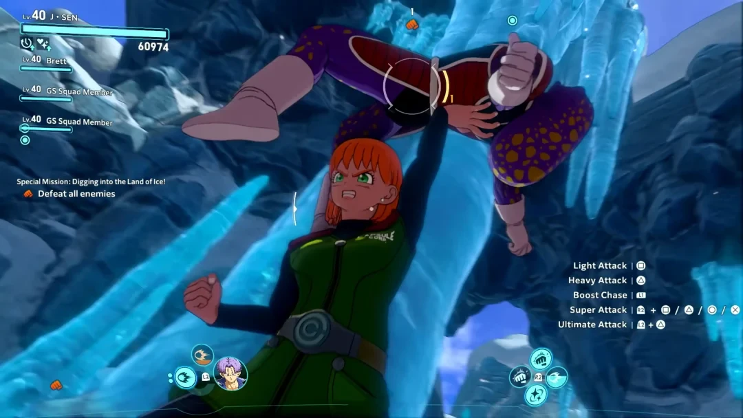 Un avatar utilise le Kaioken pendant une mission de Dragon Ball Xenoverse 3
