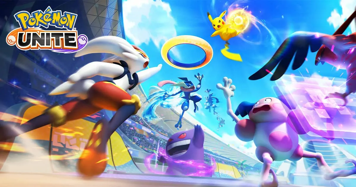 Visuel promotionnel officiel de Pokémon UNITE