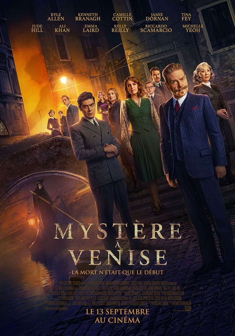 Affiche française de Mystère à Venise, au cinéma le 13 septembre