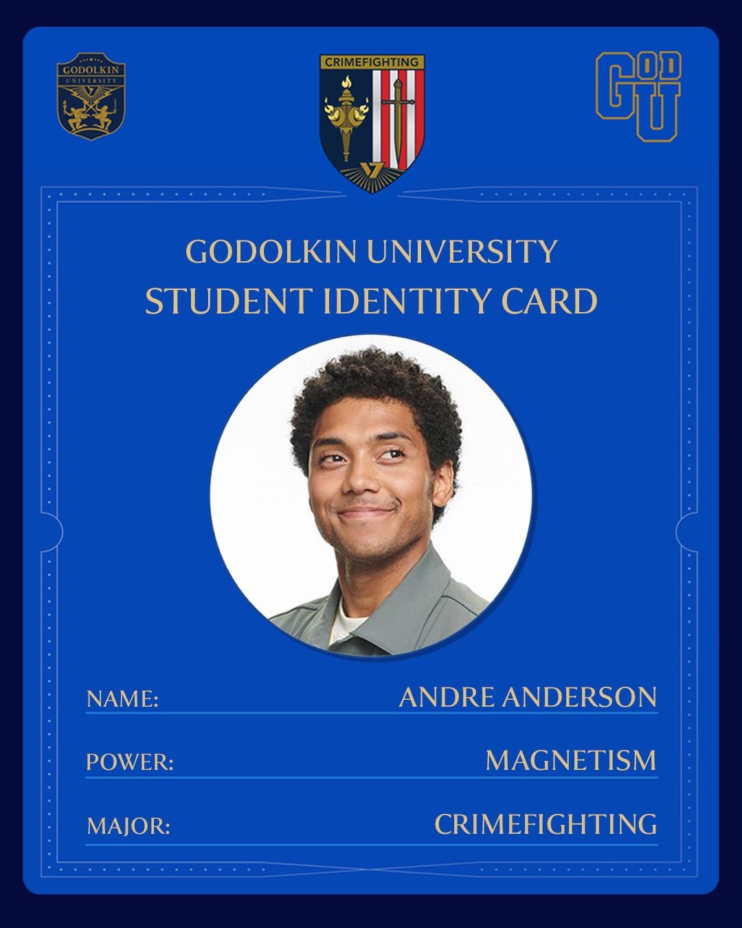 Carte d’étudiant de Godolkin d’Andre Anderson, au pouvoir de magnétisme