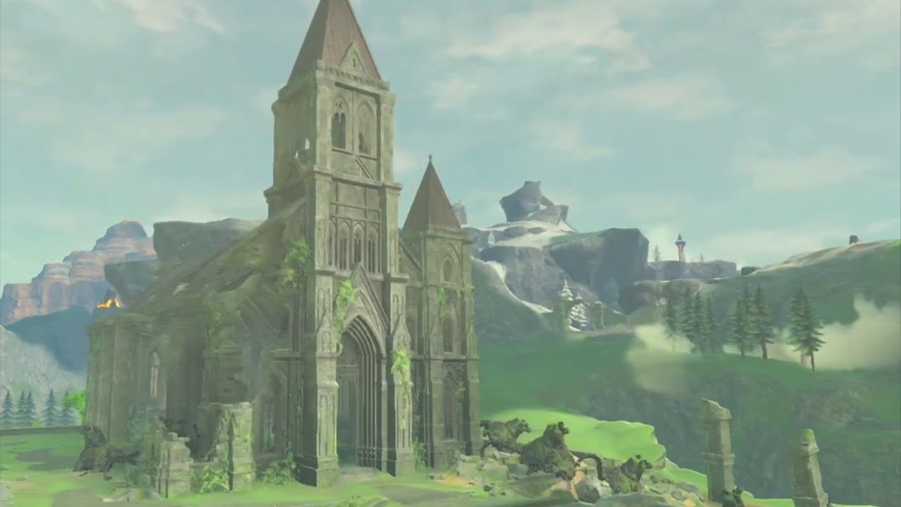 Les ruines du temple du temps envahies par la végétation