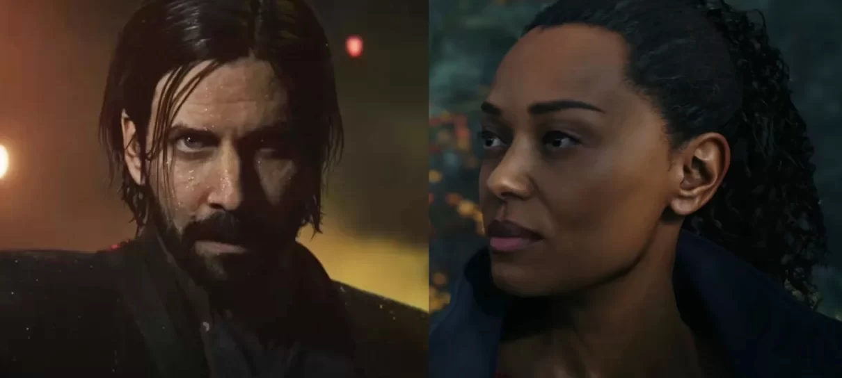 Alan Wake et Saga Anderson, les deux personnages jouables d’Alan Wake 2, côte à côte