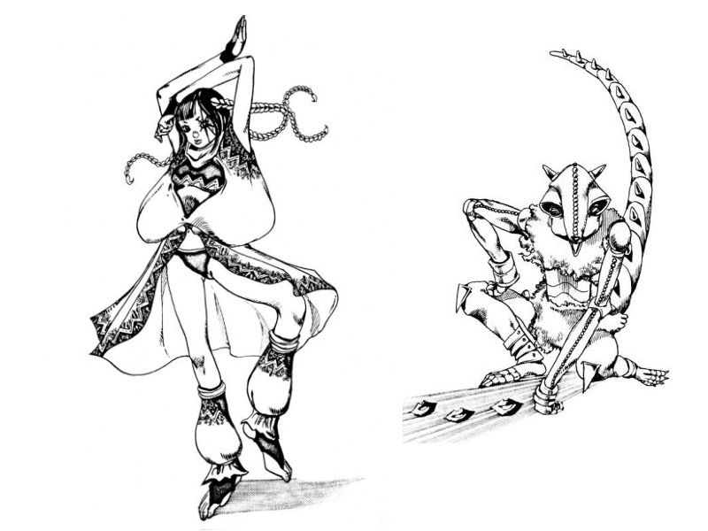 Illustration du roman : Sheila E en tenue de danseuse et son stand Voodoo Child