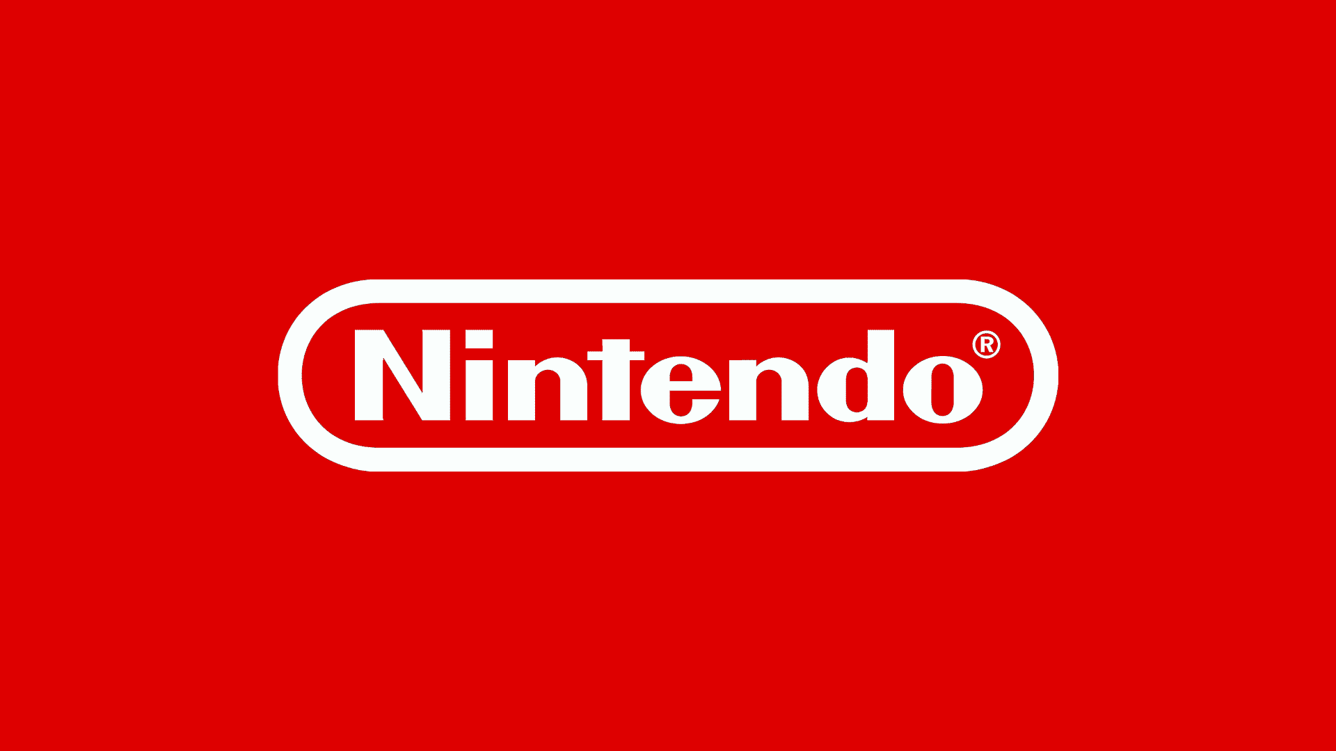Logo de Nintendo, en blanc sur fond rouge