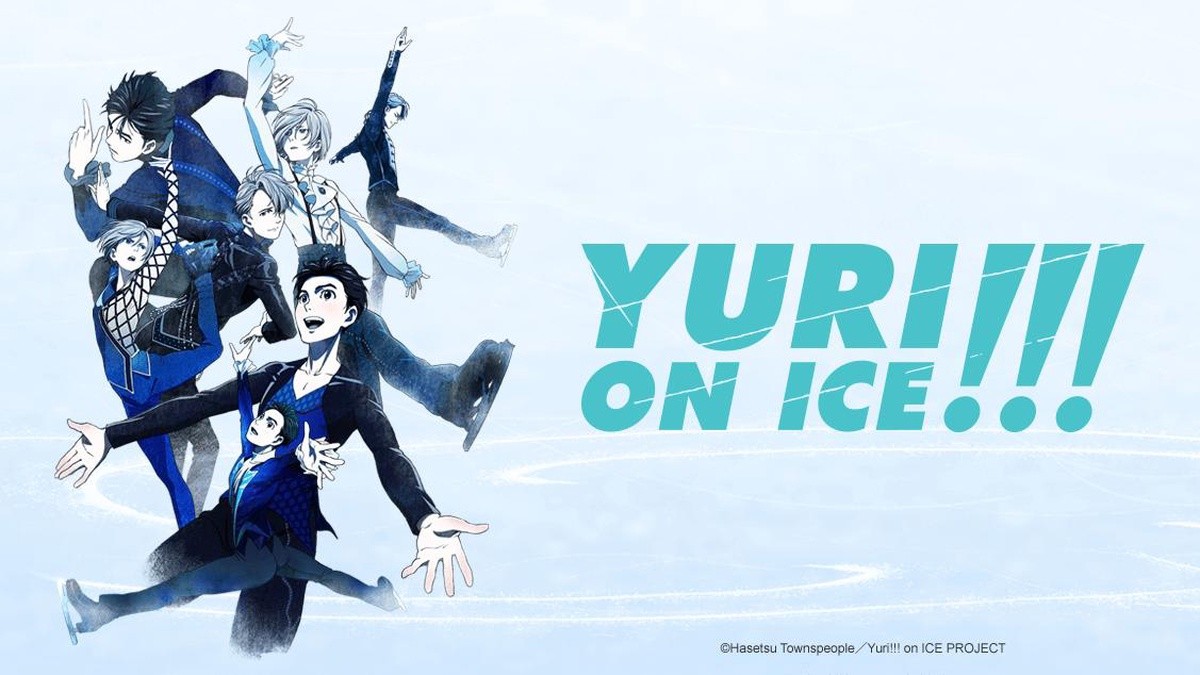 Visuel de l’anime Yuri!!! on Ice&nbsp;: patineurs artistiques en pleine figure