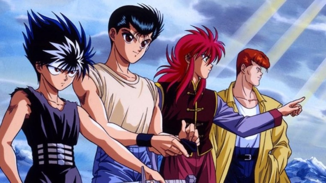 Hiei, Yusuke, Kurama et Kuwabara dans l’anime Yu Yu Hakusho