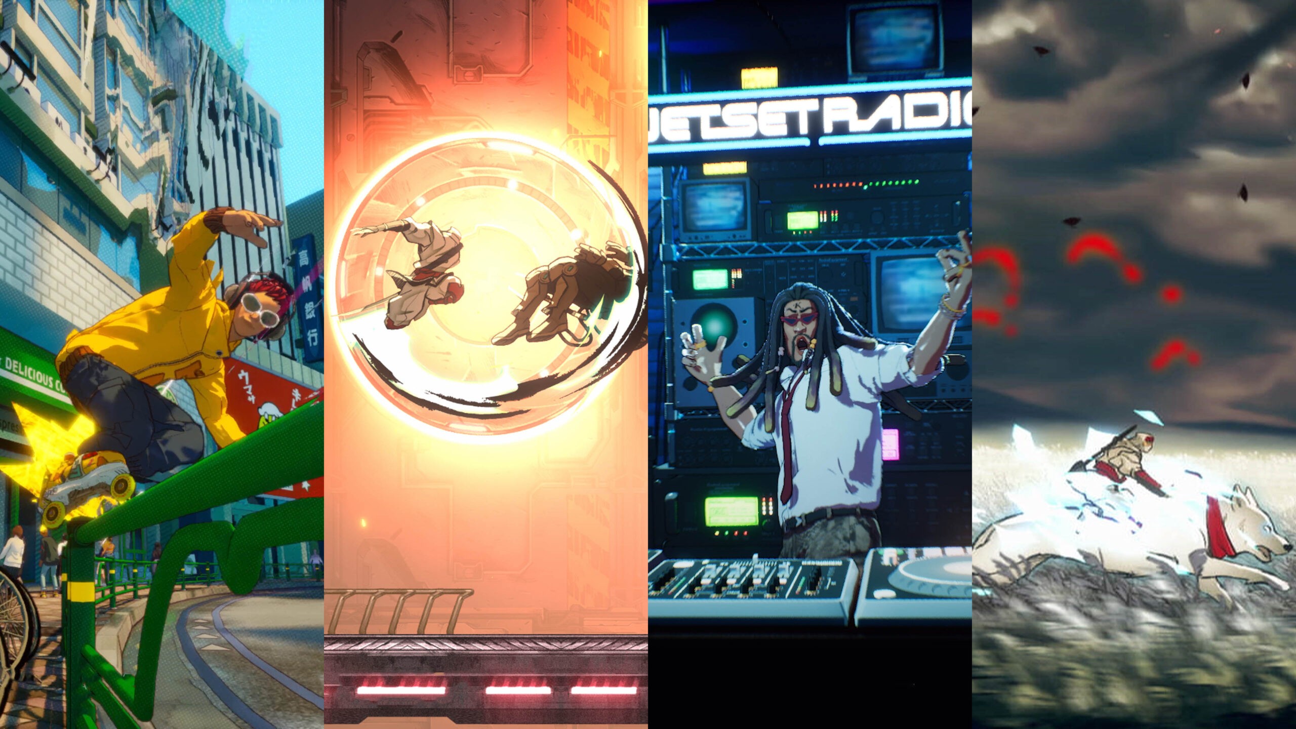 Quatre extraits des remakes annoncés par SEGA, dont un patineur et le DJ de Jet Set Radio