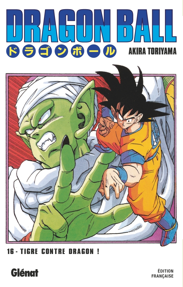 Couverture française du tome 16 de Dragon Ball&nbsp;: Goku frappe Piccolo