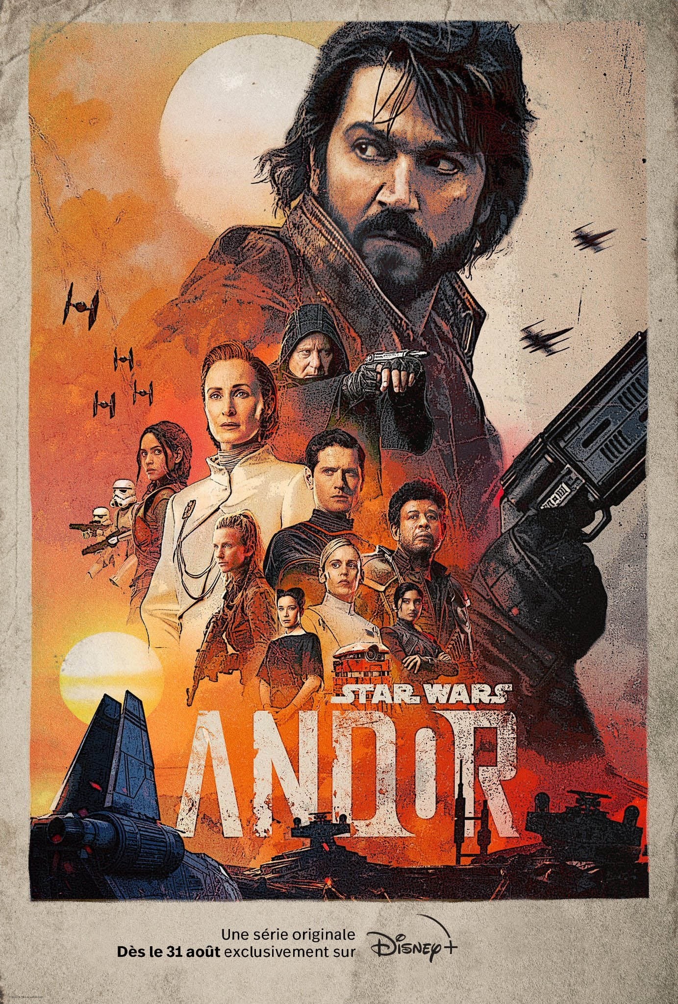 Affiche de la série Andor&nbsp;: Diego Luna au-dessus des autres personnages