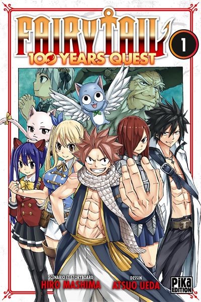 Couverture du tome 1 de Fairy Tail: 100 Years Quest chez Pika&nbsp;: Natsu et ses compagnons
