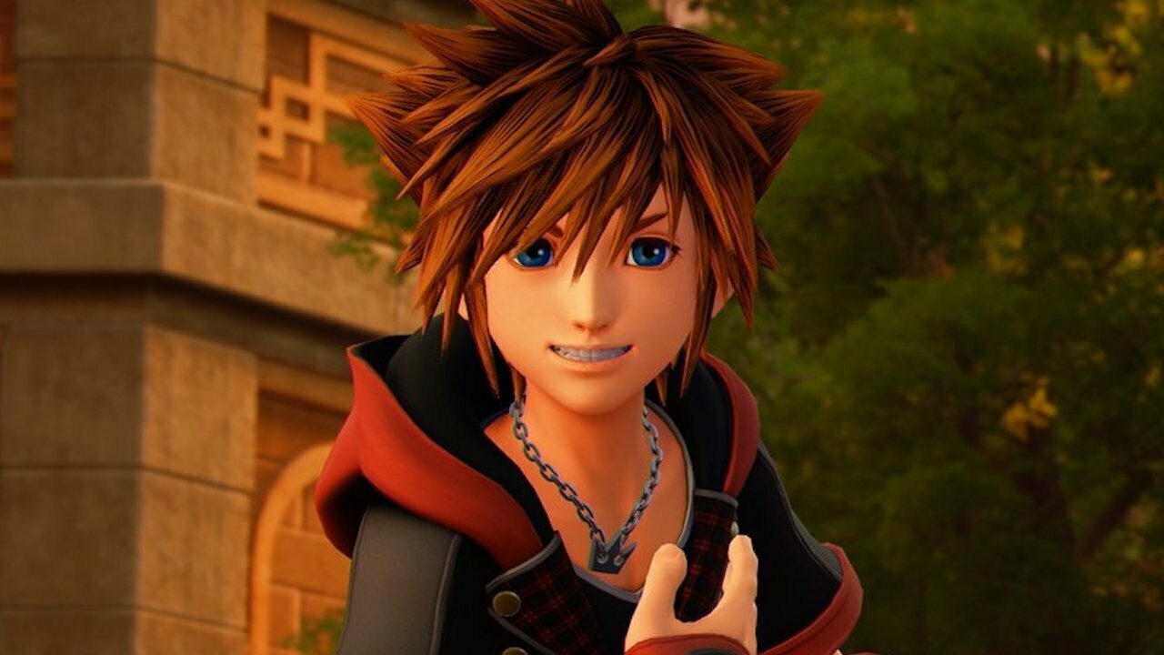 Gros plan sur Sora, souriant, dans Kingdom Hearts III