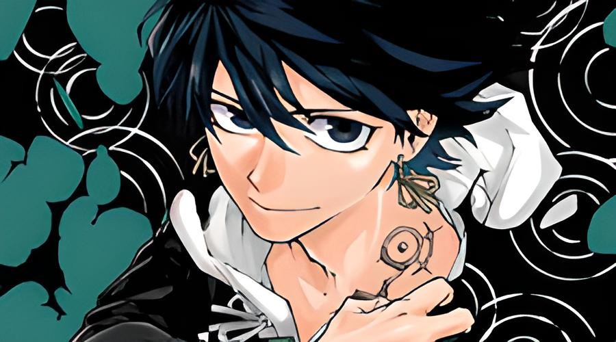 Illustration de Shadow Eliminators&nbsp;: un jeune homme aux cheveux noirs, une marque tatouée sur le cou