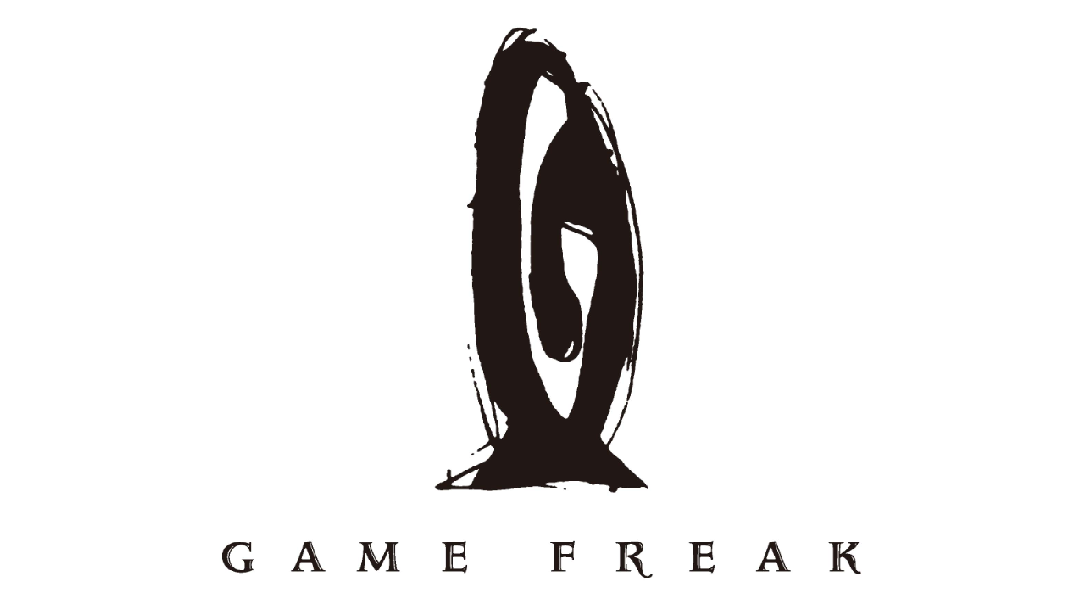 Logo de Game Freak, spirale noire tracée au pinceau