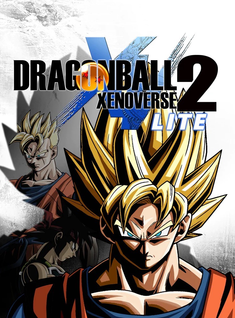 Jaquette de Dragon Ball Xenoverse 2 Lite&nbsp;: Goku Super Saiyan, Gohan et Bardock
