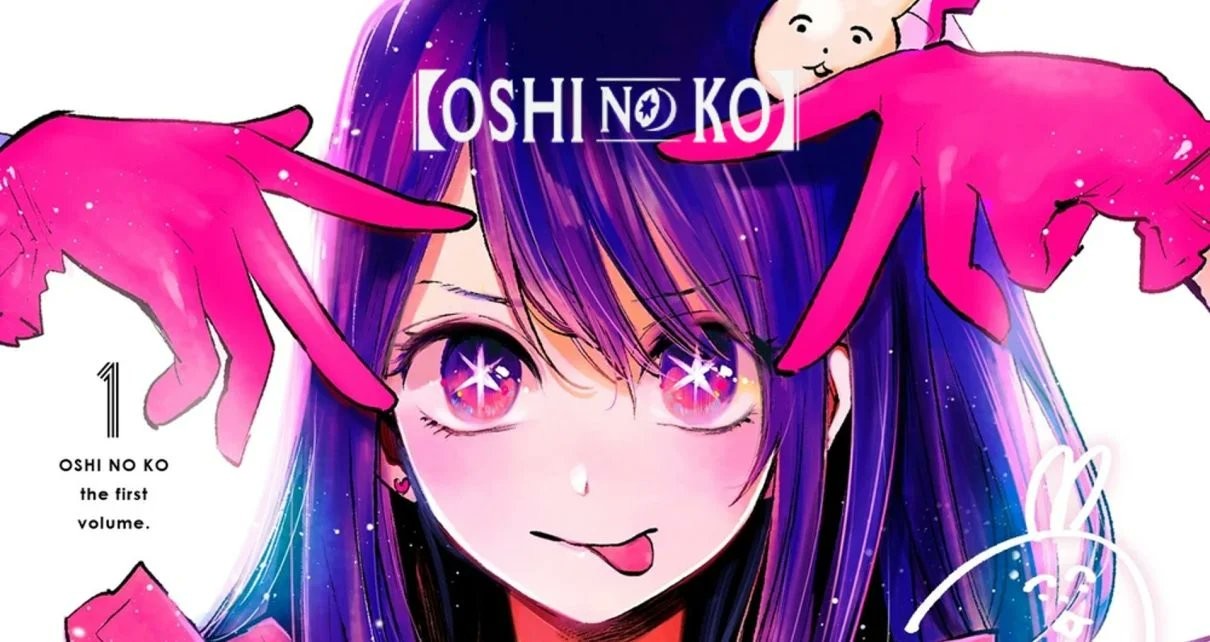 Couverture du tome 1 d’Oshi no Ko&nbsp;: Ai, les yeux étoilés, tire la langue
